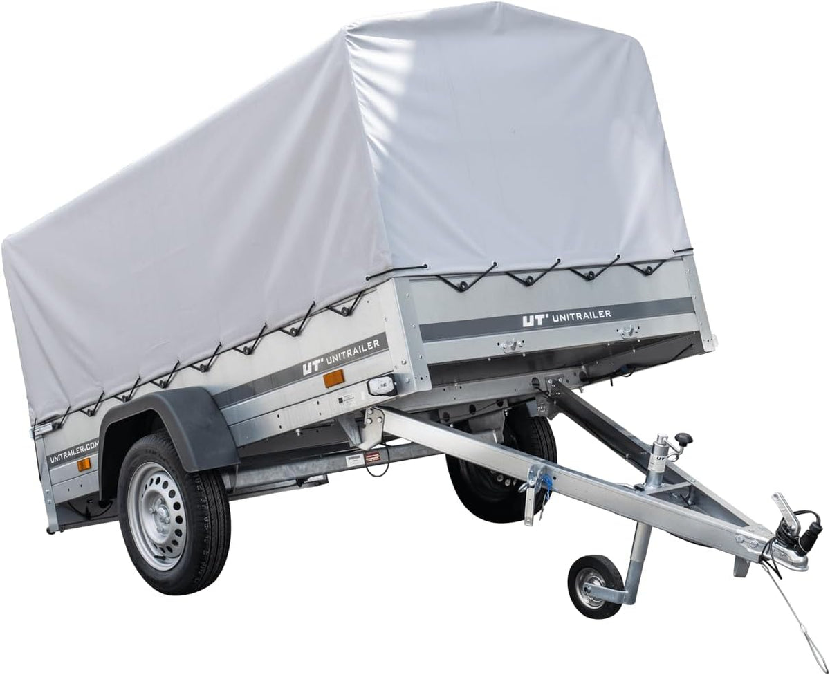 AnhängerNest Garden Trailer 230 Kipp 750 kg – mit Stützrad, Hochplane und Hochspriegel