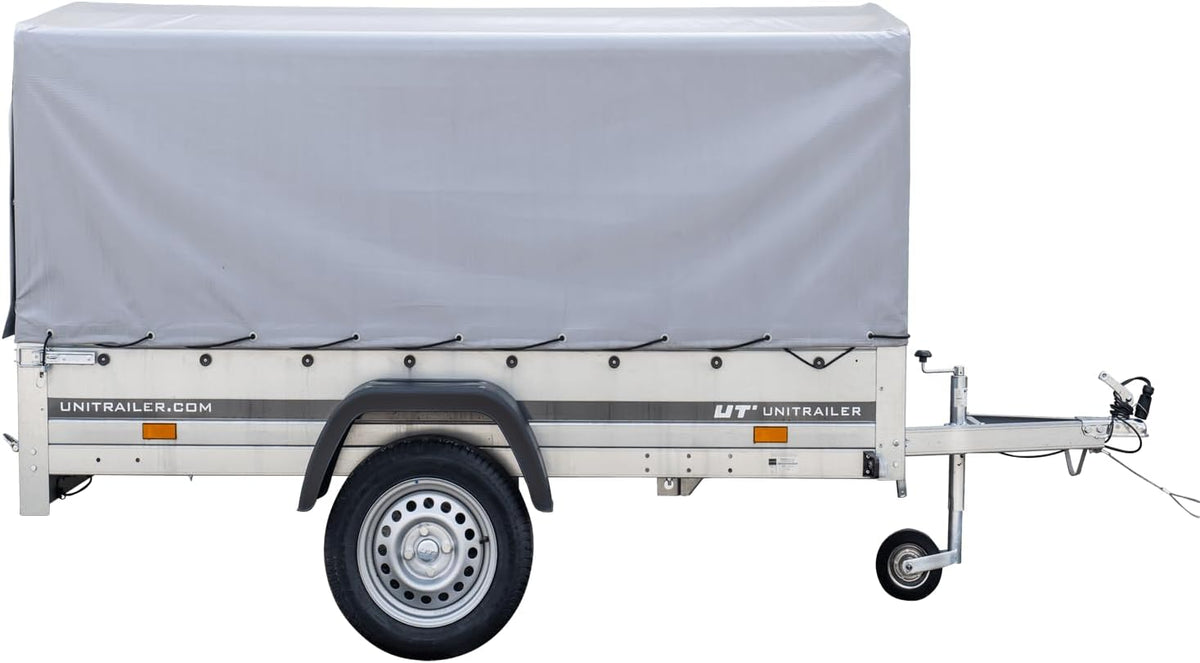 AnhängerNest Garden Trailer 230 Kipp 750 kg – mit Stützrad, Hochplane und Hochspriegel