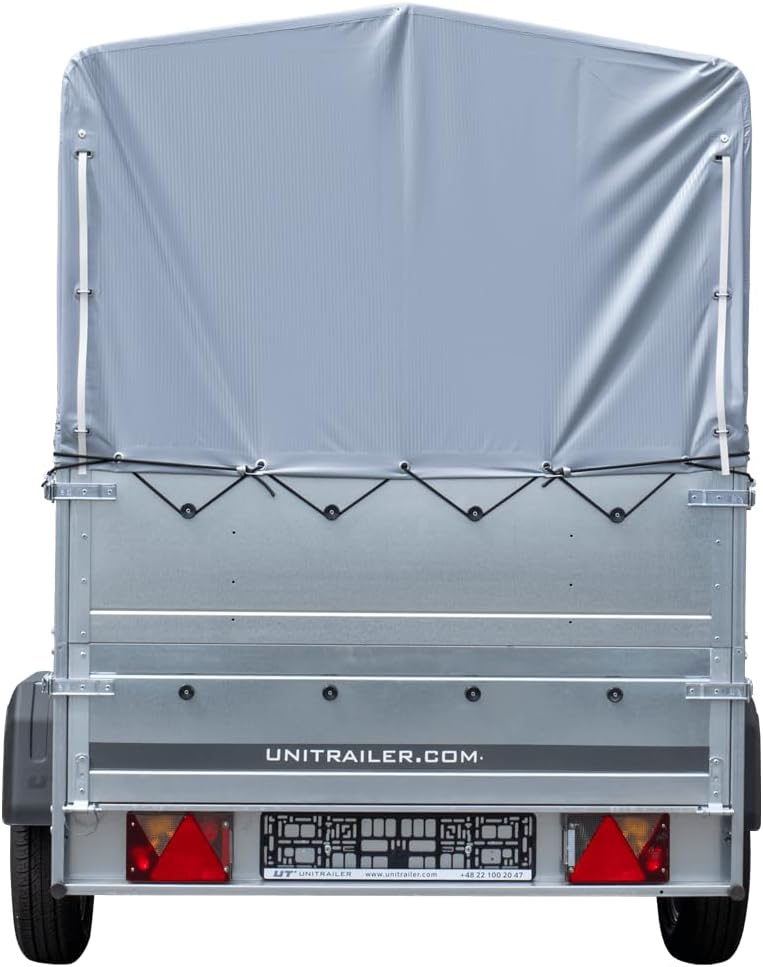 AnhängerNest Garden Trailer 230 Kipp 750 kg – mit Stützrad und 110 cm Hochplane