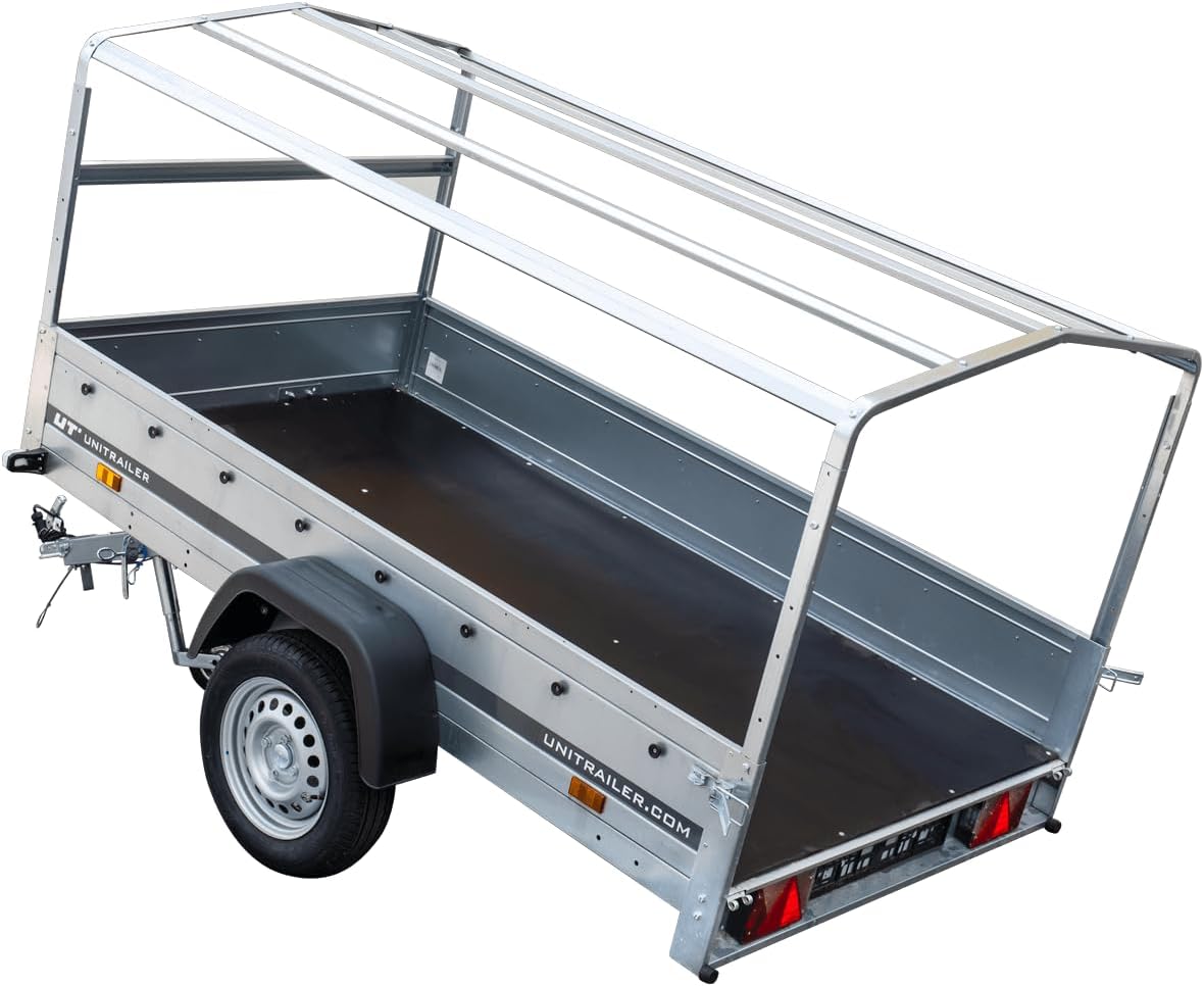 AnhängerNest Garden Trailer 230 Kipp 750 kg – mit Stützrad, Hochplane und Hochspriegel